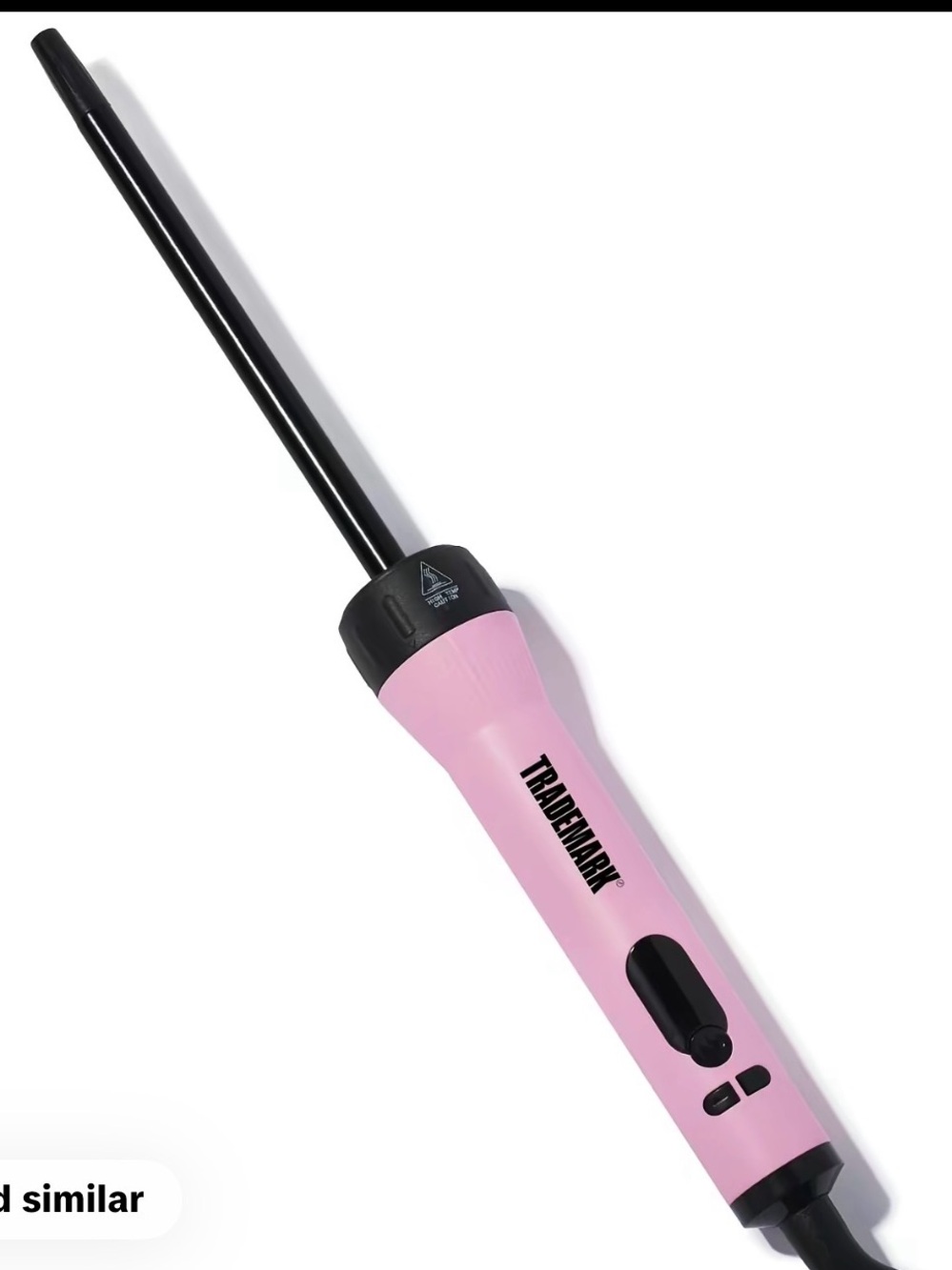 Trademark Tiny Curling Hair Wand Ceramic Barrels Tight Curls Pink Dual Voltage